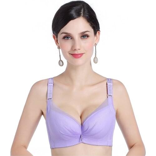 Sexy Lace Bra Plus Size Thin Mesh Push up Bras for Women Comfort Underwear Female Lingerie B C Cup 34 36 38 40 42
