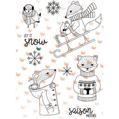 Winter snow Clear Stamp Transparent seal for DIY scrapbooking/Card Making c592