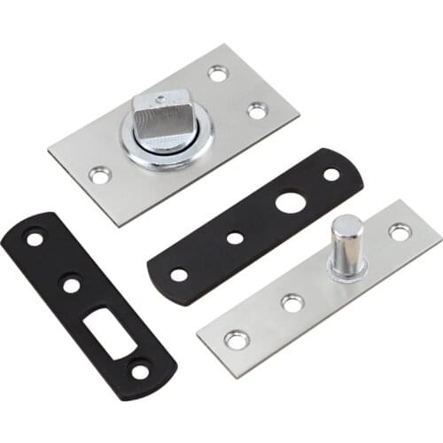 1set 360 Degree Rotation Door Shaft Stainless Steel Heavy Duty Hidden Hinges Mute Up and Down Pivot Hinge Furniture Hardware