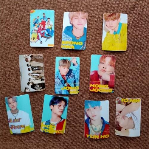 10Pcs/Box KPOP ATEEZ Album The Collection HD Photo Card PVC Crystal LOMO Photocards For Fans Collection OD95
