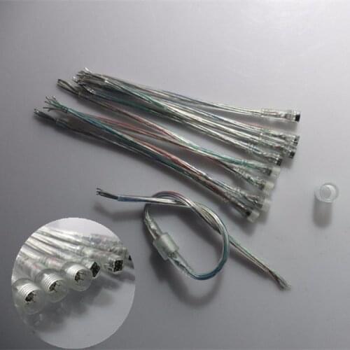 5/10/20/50 pairs 4Pin Transparent DC Male to Female Connector Waterproof Cable IP68 for LED Light Strip led modules string