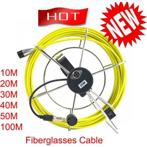 5mm 6mm Hard Fiberglasses Cable With Connector For 23mm Pipe Inspection Snake Camera Replacement Repair Cable And Bracket Coil