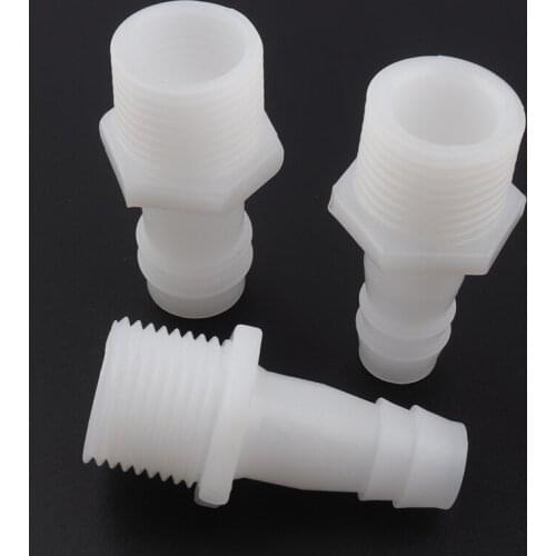 5pcs G3/4 Male Thread To 10~25mm PE Straight Connectors Micro Irrigation Hose Joints Aquarium Fish Tank Air Pump Aerator Adapter