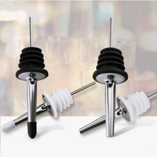 5pcs 304 Stainless Steel Wine Bottle Pourer Spout Wine Stopper Barware Oil Bottle Wine Pourers Bar Accessories