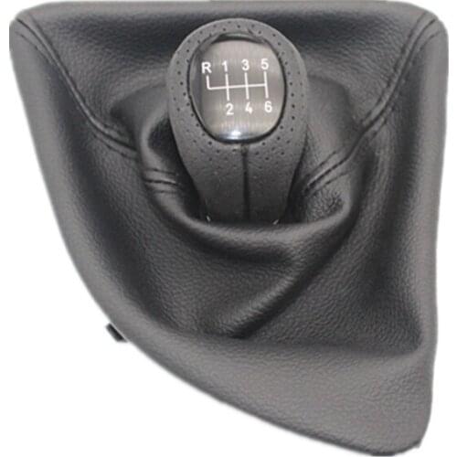 6 Speed Car Gear Stick Shift Knob With Leather Boot For BMW 1 Series E82 2007 2008 2009 2010 2011 2012 2013