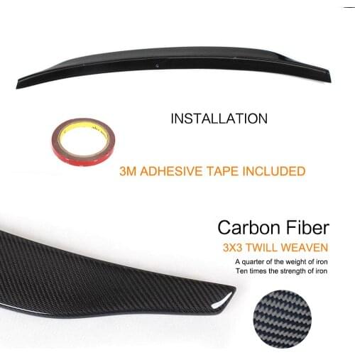 A5 4-Door Carbon Fiber Rear Wing Lip Spoiler for Audi A5 4-Door 2009-2016