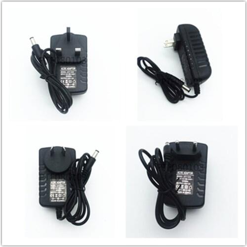 12V 2A AC 100V-240V Converter Adapter DC 12V 2A 2000mA Power Supply EU UK AU US Plug 5.5mm x 2.1mm for CCTV IP Camera