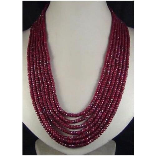 BeautifulAAA NEW 2x4mm NATURAL FACETED BEAD NECKLACE 100" earring