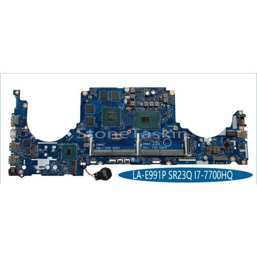 Free Shipping for Dell Insprion 7577 Laptop Motherboard CKA50/CKF50 LA-E991P CPU SR23Q I7-7700HQ DDR4 GTX1050TI 4GB 100% Tested