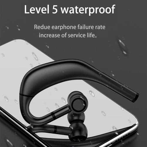 RD09 Ear Hook Bluetooth 5.0 Stereo Rechargeable Long Standby Wireless Earphone