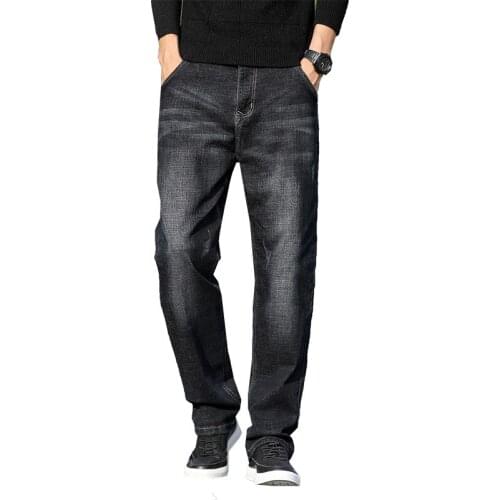 Tencel jeans mens loose straight-leg business mens spring and summer 2021 new high-waist stretch mens jeans 6