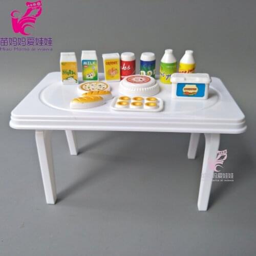 Mininature Simulation for 1/6 dolls accessory dinner table bottle cake for barbie doll for monster high dolls house play toy