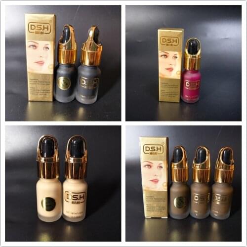 DSH import tattoo ink permanent makeup eyebrow micro pigment paint for 3d eyebrow eyeliner lips 10ml