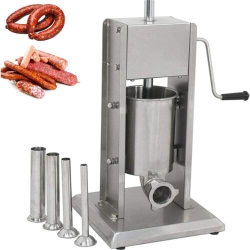 Hot sale vertical stainless steel sausage stuffer 3L, sausage filler maker machine 3L for home use commerical use