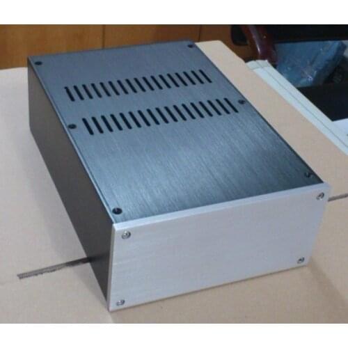 2210 silver full Aluminum Preamplifier enclosure/amplifier chassis AMP BOX