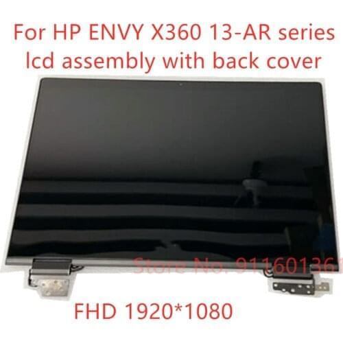 L53430-001 13.3" FHD For HP ENVY X360 13-AR 13-ar0003nt 13-ar0005na LCD Touch Screen Digitizer Complete Assembly With Hings