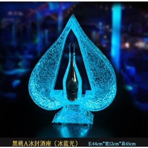Custom Logo Glorifier Display VIP Service Ace of Spade Champagne Bottle Presenter for Night Club Lounge Wedding Party Bar KTV
