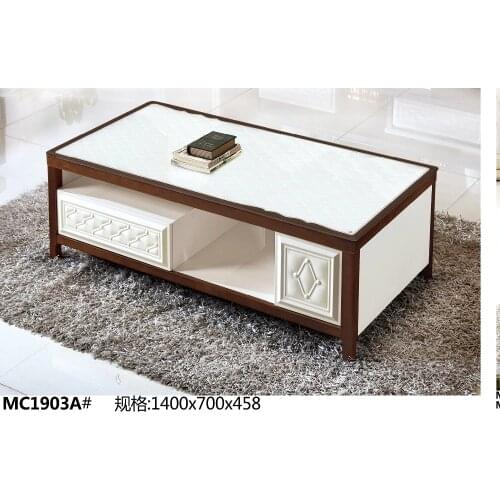 MC1903A Modern living room furniture glass top tea table coffee table simple clear style coffee table