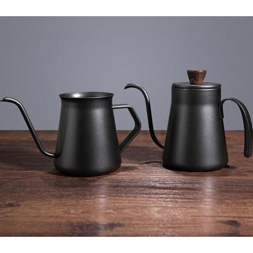 400ml Mini Stainless Steel Thicken Coffee Dripper Pot Kettle Home Kitchen Gadget