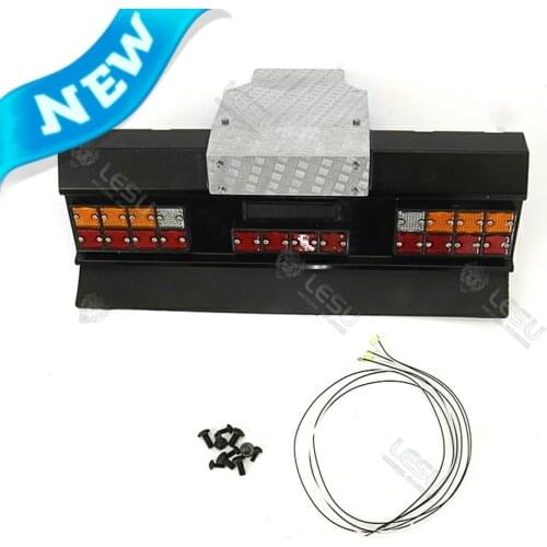 1/14 Rc Truck LESU Model Airbag Tail Beam Truck Scania Tailbeam Tail Light kit Tamiya R620 R470 Model