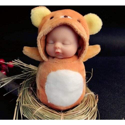 Squishy cartoon Plush Stuffed Baby Doll Simulated Babies Sleeping Dolls Children Toys Birthday Gift Babies dolls stuff