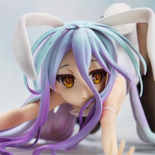 No Game No Life Shiro Cat Bunny Ver. Sexy Anime Figure FREEing No Game No Life Shiro Action Figure Collectible Model Toy