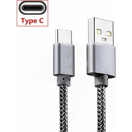 New Durable Braided Nylon USB Type-C Cable Quick Charge For Samsung galaxy S8 A8 A9 2018 A50 Note 10 ZTE Axon 7 9 pro Nubia Z17