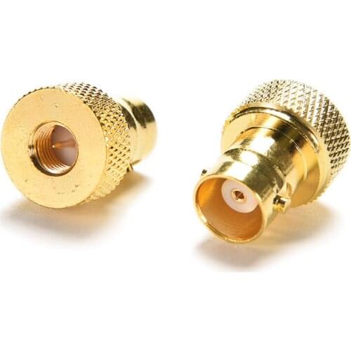 New High Quality Adapter SMA Male Plug To BNC Female Jack RF Connector Straight Gold