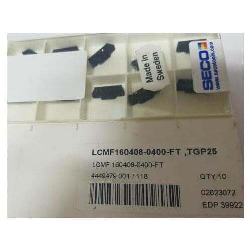 ORIGINAL 10PCS CARBIDE INSERT LCMF160408-0400-FT TGP25