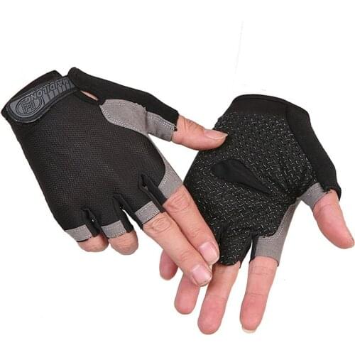 2021 New Cycling Anti-slip Anti-sweat Men Women Half Finger Gloves Breathable Anti-shock Sports Gloves Bike Bicycle Glove