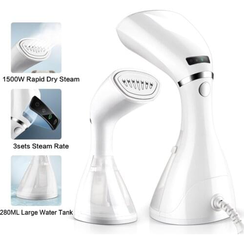 New Handheld Fabric Steamer Fast-Heat 1500W Powerful Garment Steamer for Home Travelling Portable Steam Iron