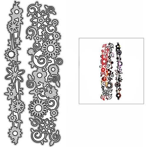 New Flower Vine Border Craft Embossing Mold 2021 Metal Cutting Dies for DIY Decorative Scrapbooking Album Card Making No Stamps