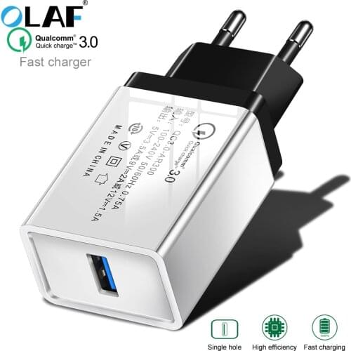 Olaf Universal Usb Charger 5V 3A Quick Charger 3.0 Fast Chargering For iPhone XS Max Xr Xs usb charger For Samsung S8 S9 Plus