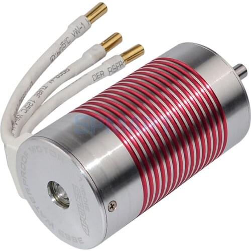 3665 2600KV 4P Waterproof Brushless Motor 5mm for 1/10 1/8 Racing Car Parts