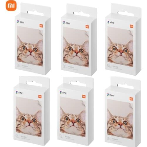 High Quality Xiaomi ZINK Pocket Printer Paper Self-adhesive Photo color Print 3-inch Mini Pocket Photo Printer Fast delivery New