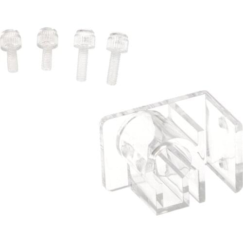 1 Set Clear Acrylic Aquarium Reef Tank Pipe Tube Holder Clip for 12mm/16mm Tubing, Tank Mounted