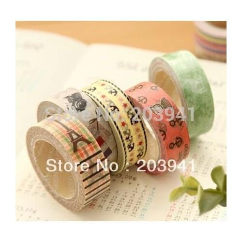 1pcs/lot New High quality vintage tower & floral lace masking tape Decoration stationery Tape Sticker label