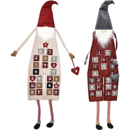 120cm fabric Christmas Faceless Doll Calendar Children Calendar Time Cognitive Matching Toys Kids Early Learning Education Toys