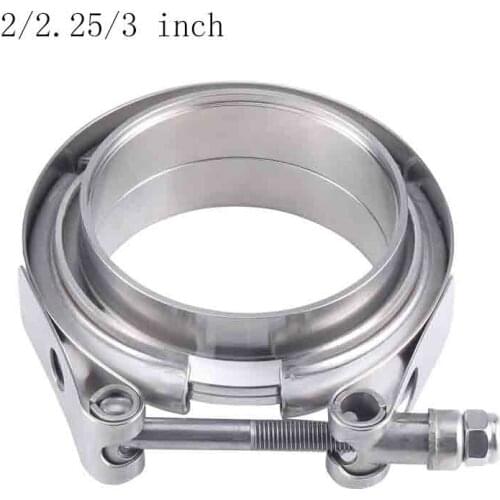 2/2.25/3 inch Stainless Steel V-band Clamp Male Female Exhaust Flange Stainless Steel Vband Clamps