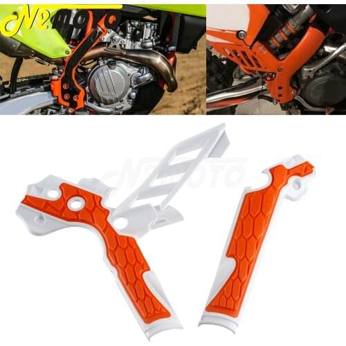 2pcs Motocross Plastic Frame Guards Grips Cover Protector for Enduro XC SX EXC XC-W XC-F SXF 125 150 200 250 300 350 450 500