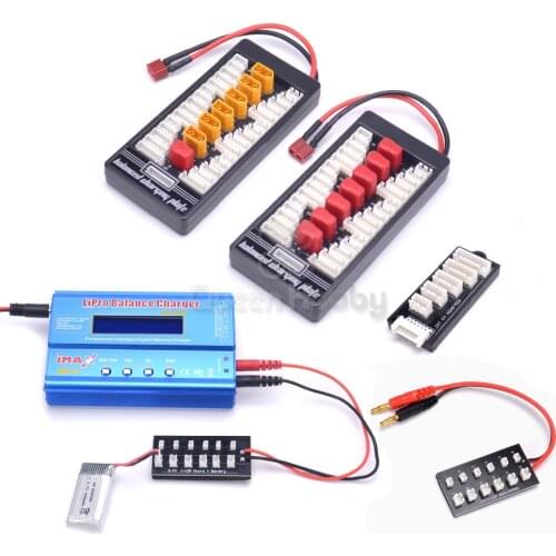 2S-6S Lipo Battery Parallel Charging Board Charger Plate T Plug XT60 Plug JST-PH JST-HX for Imax B6 B6AC B8 6 in 1
