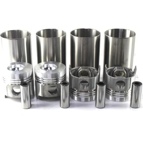 4PCS Pistons & Piston Pins & Liners For Nissan BD30 Engine Truck Forklift Tractor Rebuild kit Repair Parts
