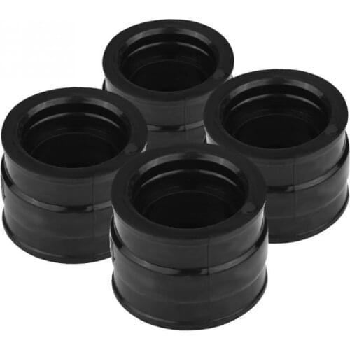 4pcs Motorcycle Carburetor Interface Adapter for Honda CB650 RC0305 1979-1982 Carburetor Intake Manifold Boot