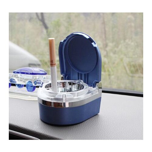 Car LED Light Ashtray Auto Travel Cigarette Ash Holder Cup Fashion Led Car Ashtray Portable Car Accessories