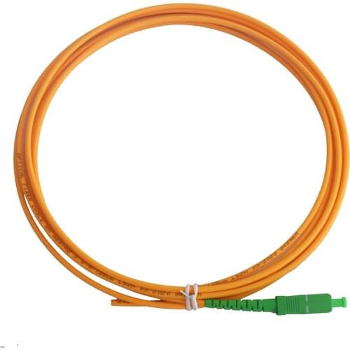 Free Shipping 10pcs/lot Singlemode Simplex PVC 3mm 3 Meters SC/APC Fiber Optic Patch Cord Pigtail SC/APC Pigtail
