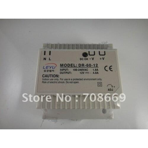 Din Rail Mounted 12VDC 4.8A Output 60W Power Supply