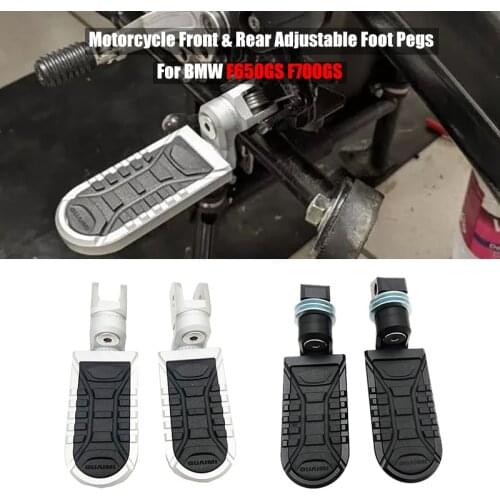 For BMW F650GS 2008-2017 / F700GS 2013-2017 Motorcycle Front & Rear Adjustable Footrest Rotatable Foot Pegs Rests F 650 F700GS
