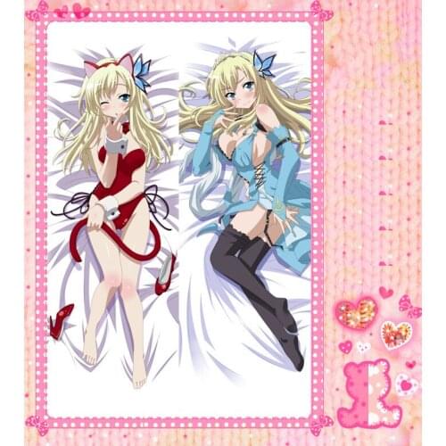 Anime Cartoon Boku wa Tomodachi ga Sukunai Double-Sided Bolster Hugging Pillow Case Pillow Cover Pillowcase Peach Skin No.3009