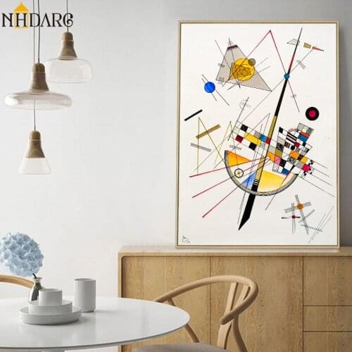 Geometry Design Wassily Kandinsky Art Canvas Print Painting Poster, Wall Pictures For Living Room, Home Decor Wall Decor