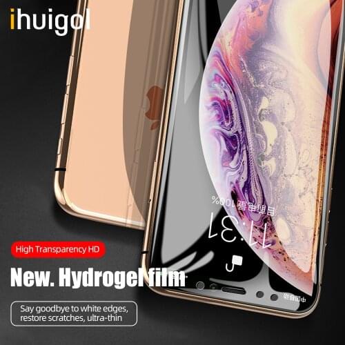 Ihuigol Hydrogel Screen Protector For iPhone 12 Pro Max mini Explosion-proof Guard Gel Soft Full Protective Film Cover Not Glass